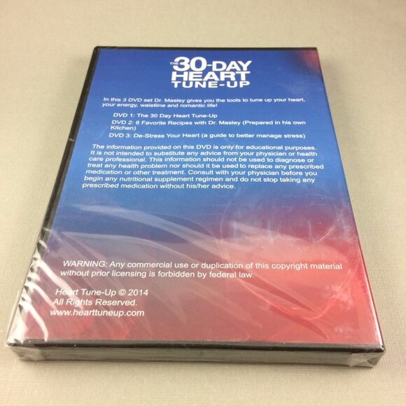 2 Dr Steven Masley DVDs Sealed 30 Day Heart Tune-Up & 30 Days Younger Heart PBS - Picture 5 of 12